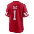 CAdoa SF.49ers #1 Dad Scarlet Game Jersey