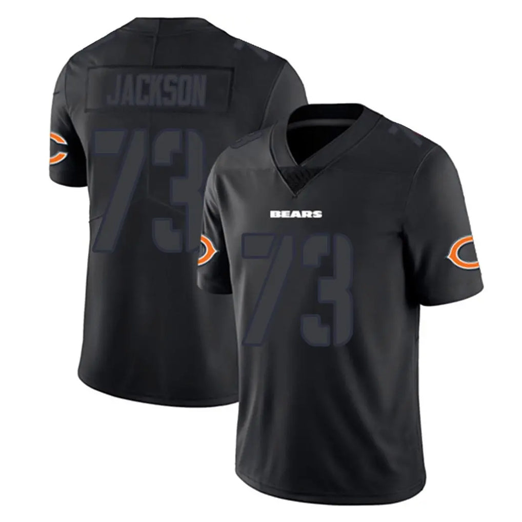 C.Bears #73 Jonah Jackson Player Black Impact Limited Game CAdoa Stitched Jerseys