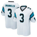 C.Panthers #3 Princely Umanmielen Player White Game CAdoa Stitched Jerseys