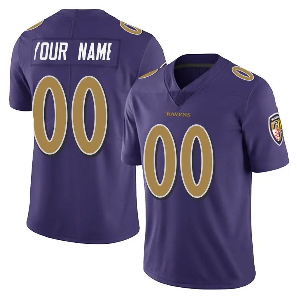 Custom B.Ravens Purple Color Vapor Untouchable Limited Any Name & Numbers CAdoa Stitched Jerseys