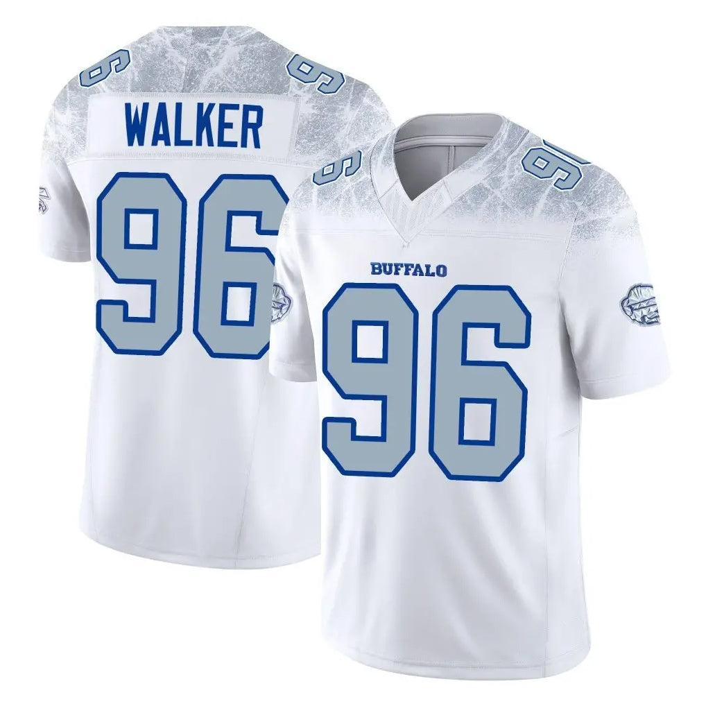 B.Bills #96 Deone Walker Player White Rivalries Collection Limited Game CAdoa Stitched Jerseys