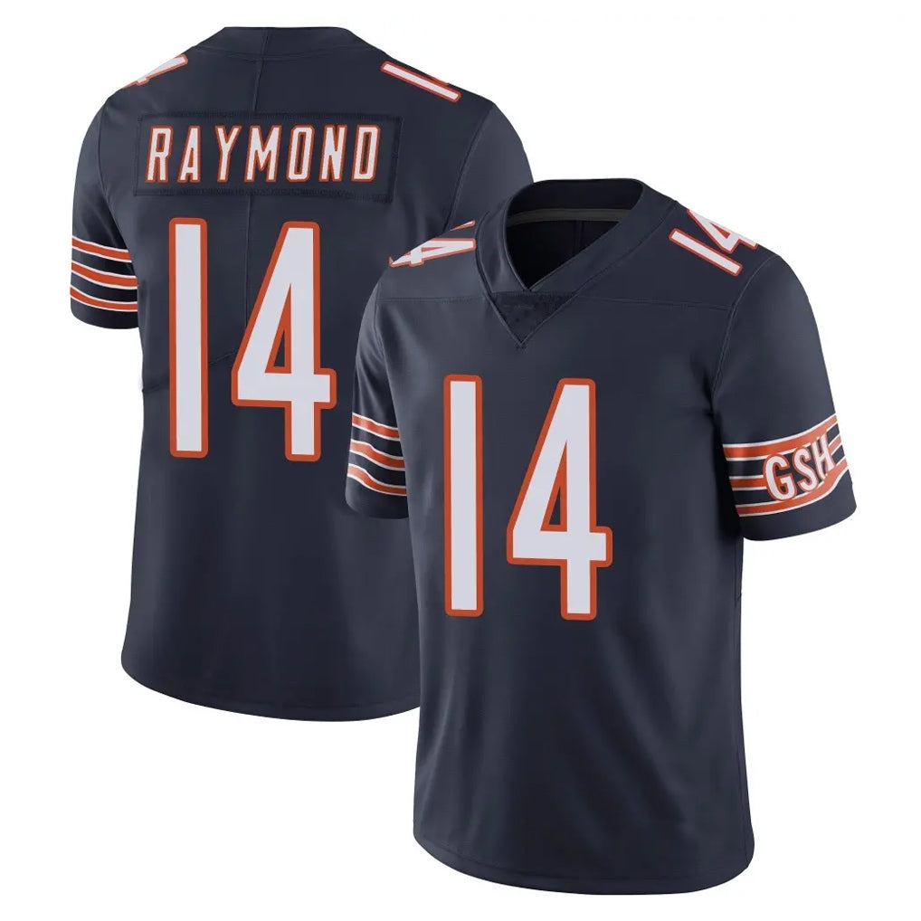 C.Bears #14 Kalif Raymond Player Navy Vapor Untouchable Limited Home Game CAdoa Stitched Jerseys