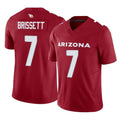 A.Cardinals #7 Jacoby Brissett Player Cardinal Vapor F.U.S.E. Limited Home Game CAdoa Stitched Jerseys