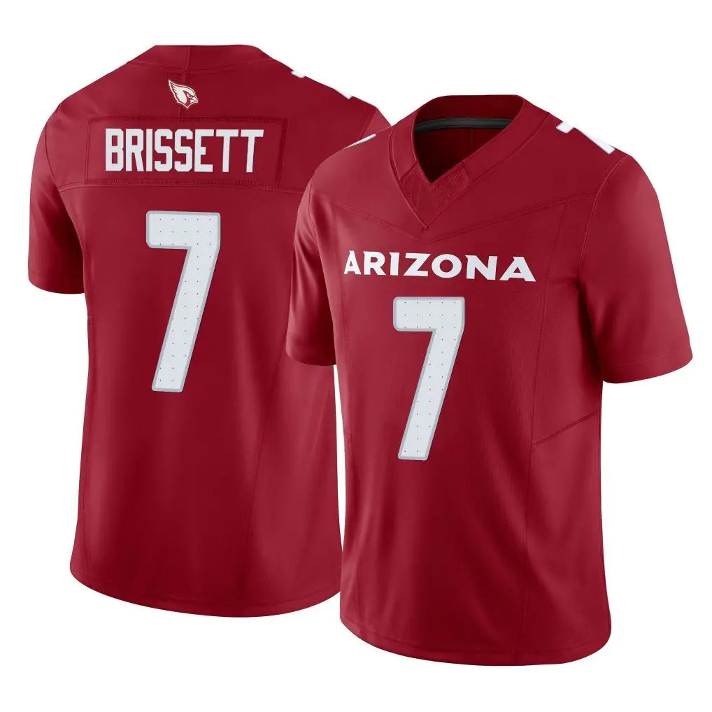 A.Cardinals #7 Jacoby Brissett Player Cardinal Vapor F.U.S.E. Limited Home Game CAdoa Stitched Jerseys