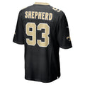 CAdoa NO.Saints #93 Nathan Shepherd Black Game Jersey