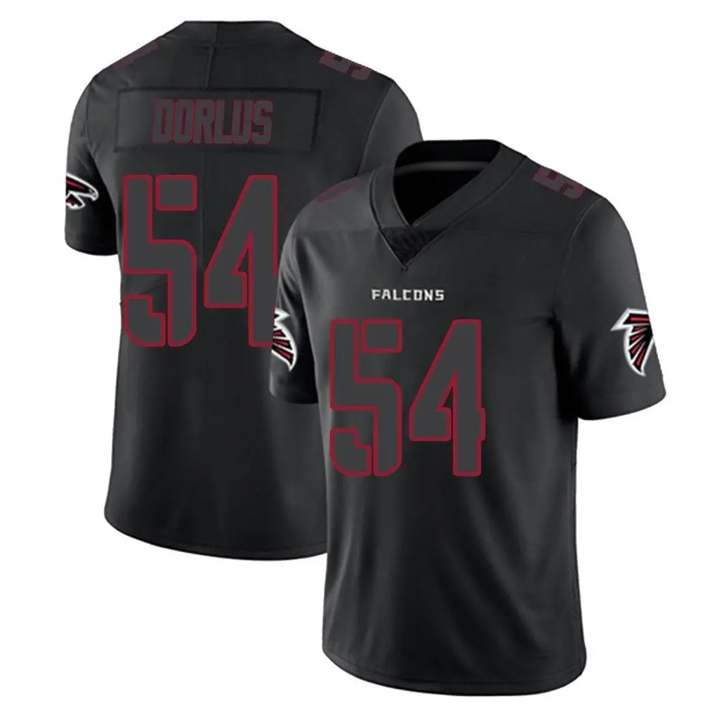A.Falcons #54 Brandon Dorlus Player Black Impact Limited Game CAdoa Stitched Jerseys