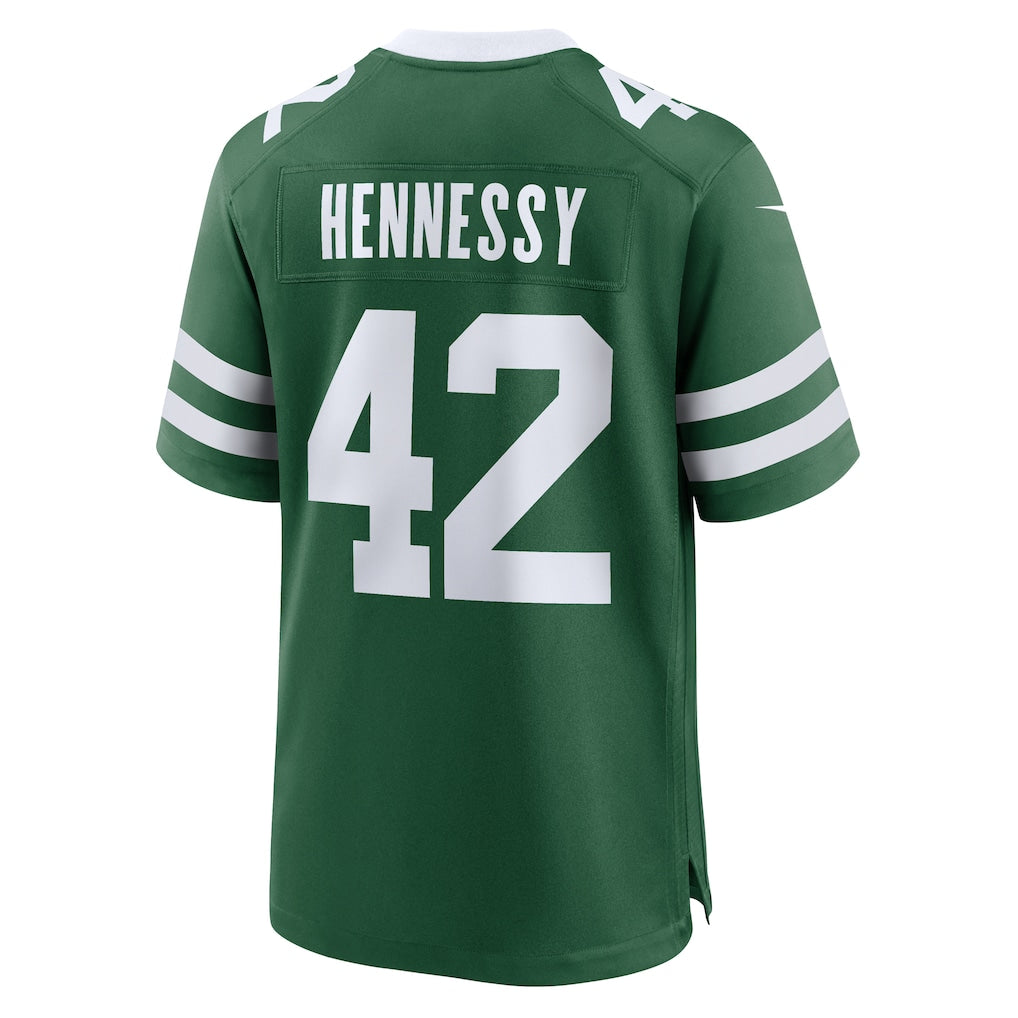 CAdoa NY.Jets #42 Thomas Hennessy Legacy Green Team Game Jersey