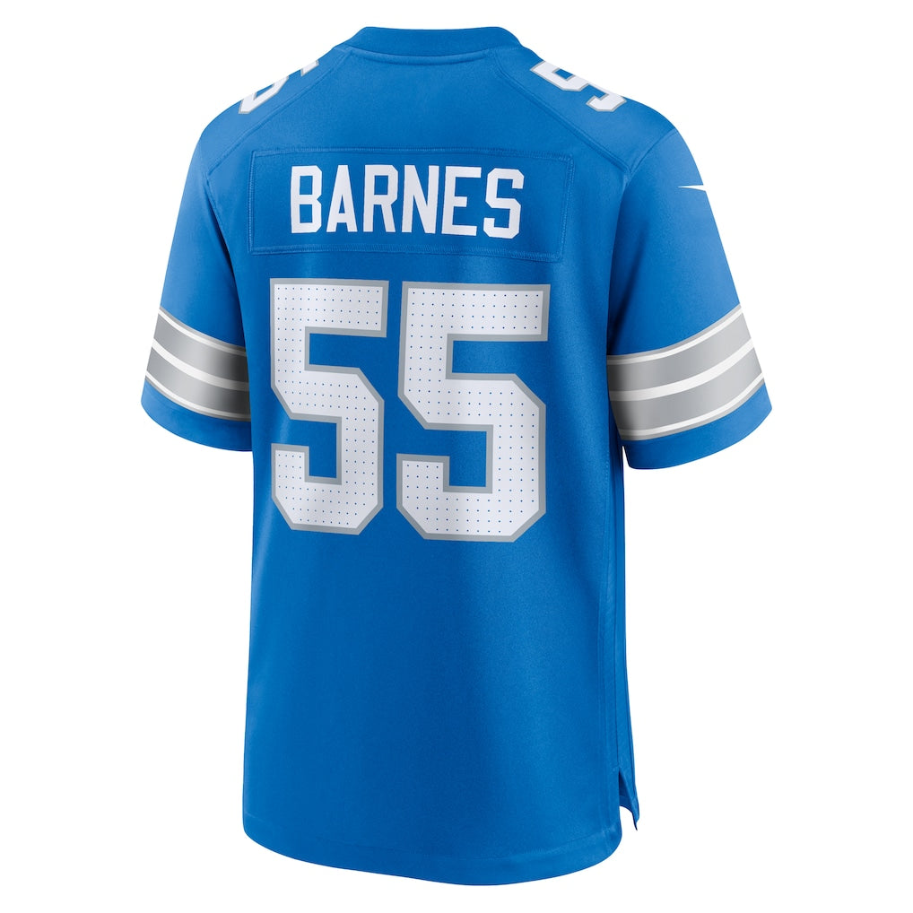CAdoa D.Lions #55 Derrick Barnes Blue Team Game Jersey