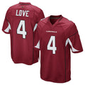 A.Cardinals #4 Jeremiyah Love Player Cardinal Home Game beagls Stitched Jerseys