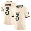 J.Jaguars #3 Jakobi Meyers Player Natural Limited 2026 Rivalries Collection Game CAdoa Stitched Jerseys