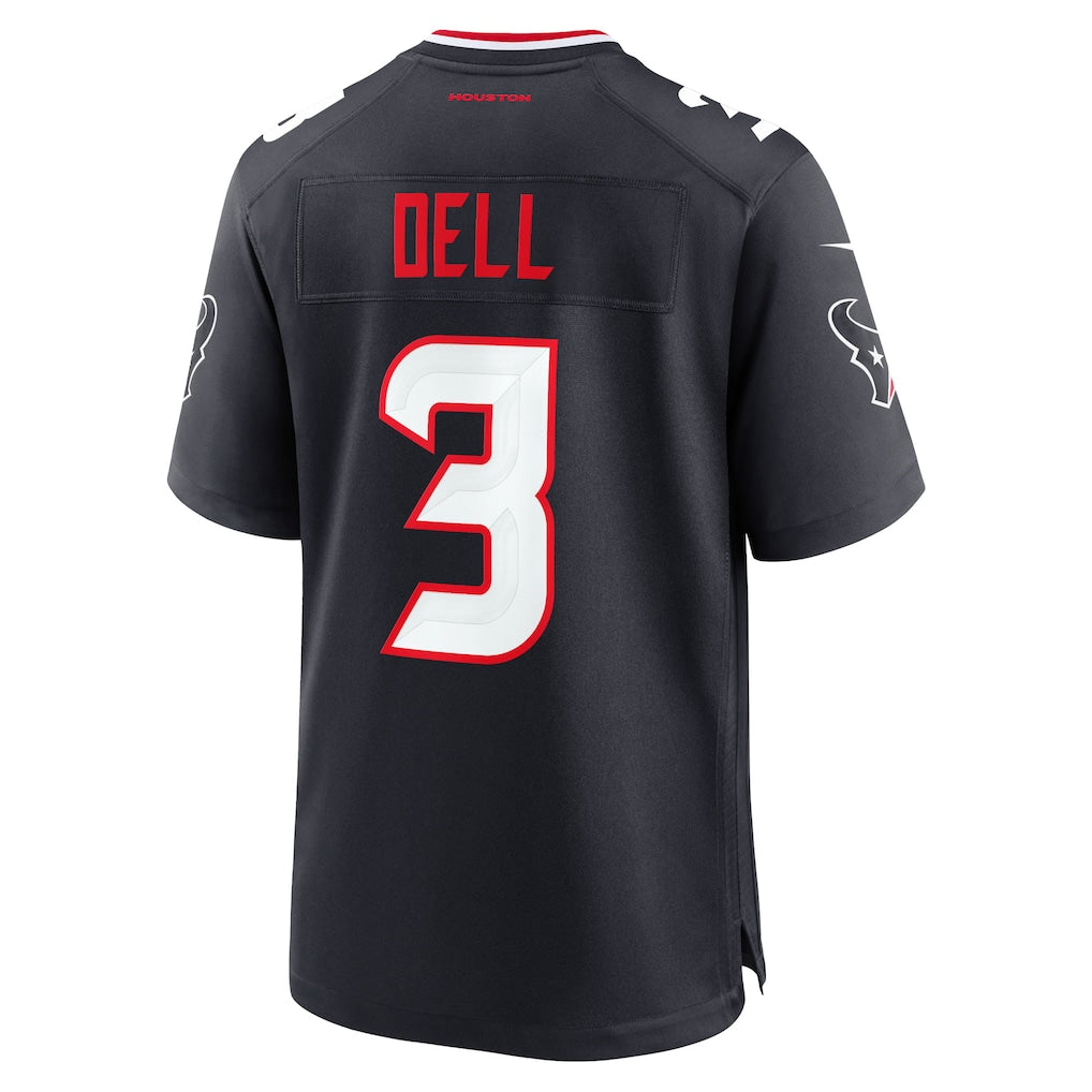 CAdoa H.Texans #3 Tank Dell Navy Game Jersey
