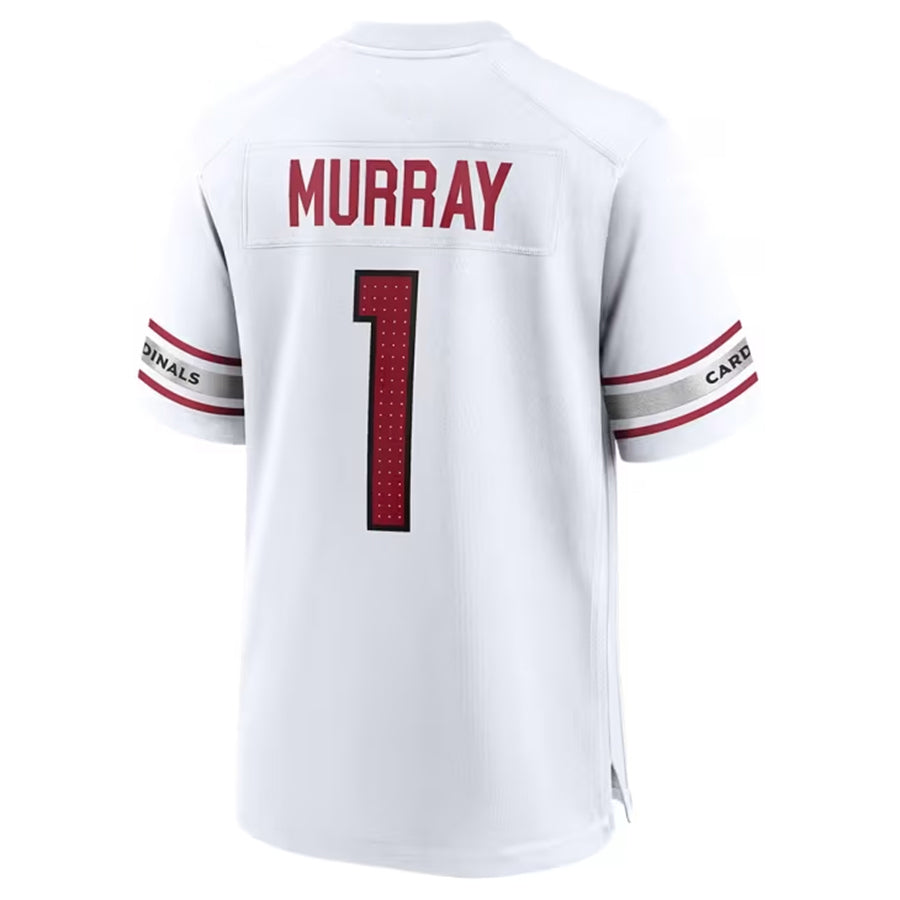 A.Cardinals #1 Kyler Murray Player White Home Game beagls Stitched Jerseys