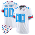 Custom H.Texans Whtie 2026 Rivalries Vapor Limited Home Game Any Name & Numbers CAdoa Stitched jerseys