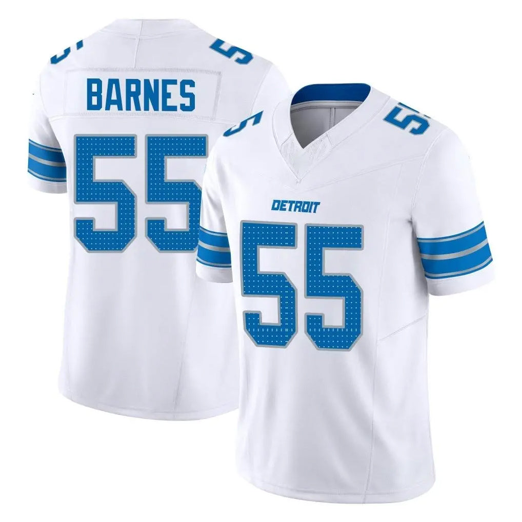 D.Lions #55 Derrick Barnes Player White Limited Vapor F.U.S.E. Alternate Home Game CAdoa Stitched Jerseys