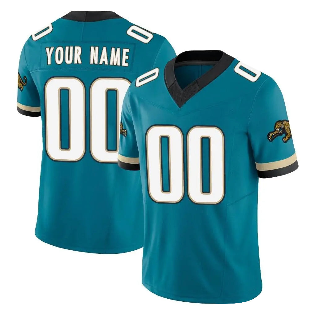 Custom J.Jaguars Teal Prowler Throwback Vapor F.U.S.E. Limited Home Game Any Name & Numbers CAdoa Stitched Jerseys
