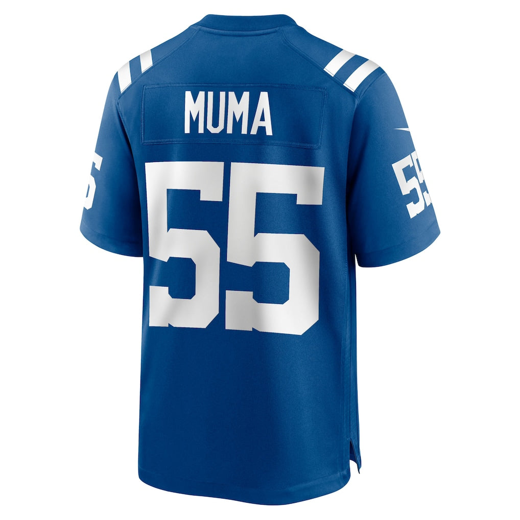 CAdoa IN.Colts #55 Chad Muma Royal Team Game Jersey