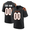 Custom C.Bengals Black Home Game Any Name & Numbers CAdoa Stitched Jerseys