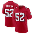A.Falcons #52 Samson Ebukam Player Red Team Color Home Game CAdoa Stitched Jerseys