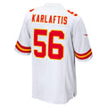 CAdoa KC.Chiefs #56 George Karlaftis White Away Game Player Jersey