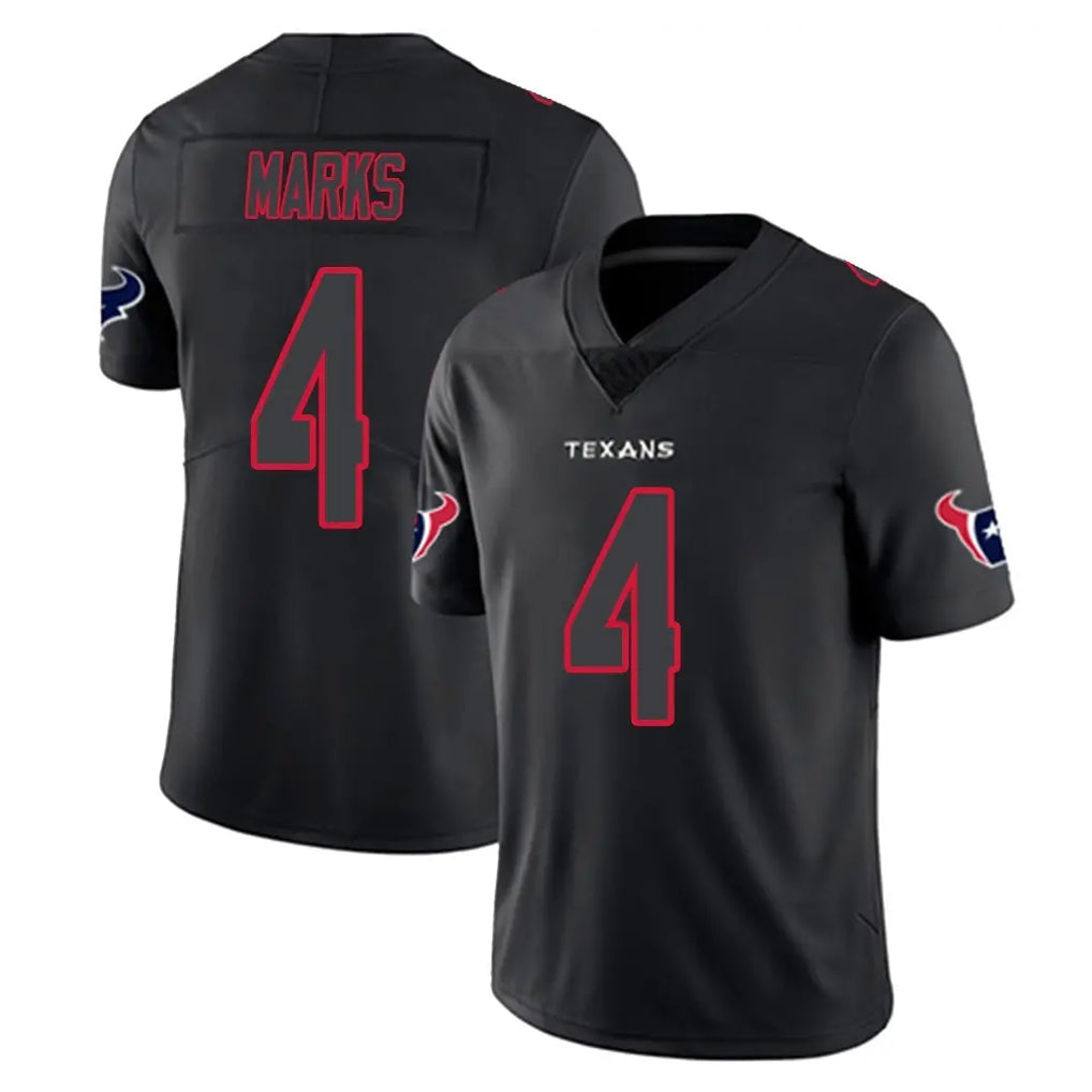 H.Texans #4 Woody Marks Player Black Impact Limited Game CAdoa Stitched Jerseys