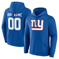 Custom NY.Giants Royal Pullover Hoodies Limited Game Any Name & Numbers CAdoa Stitched Jerseys