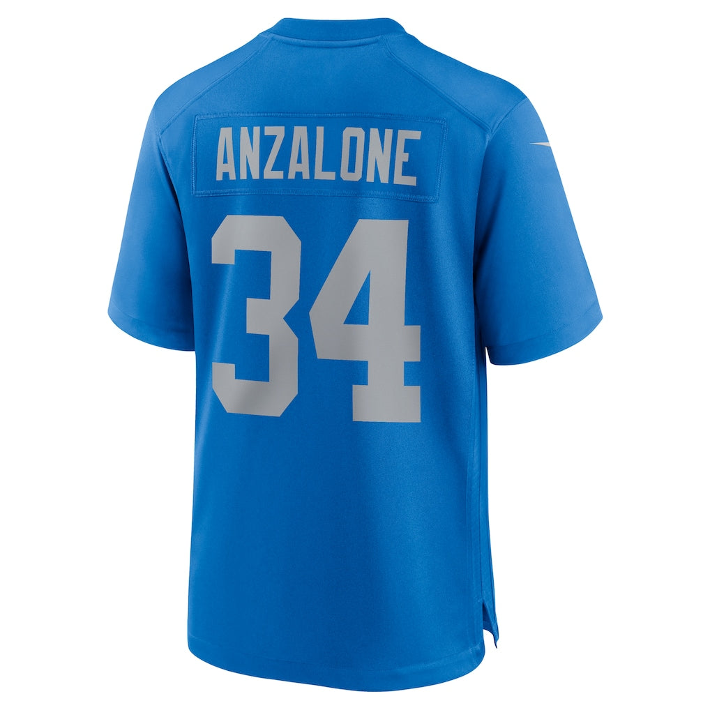 CAdoa D.Lions #34 Alex Anzalone Blue Alternate Game Jersey