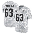 C.Bengals #63 Dylan Fairchild Player Arctic Camo Salute to Service Limited CAdoa Stitched Jerseys