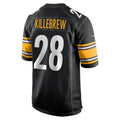 CAdoa P.Steelers #28 Miles Killebrew Black Game Jersey
