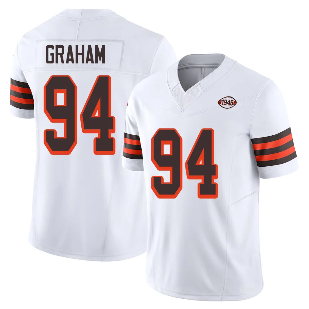 C.Browns #94 Mason Graham Player White Limited Vapor F.U.S.E. Alternate Game CAdoa Stitched Jerseys
