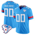 Custom H.Texans Blue 2026 Rivalries Vapor Limited Home Game Any Name & Numbers CAdoa Stitched jerseys