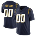 Custom LA.Chargers Navy Limited Vapor Untouchable Home Game Any Name & Numbers CAdoa Stitched Jerseys