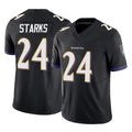 B.Ravens #24 Malaki Starks Player Black Vapor F.U.S.E. Limited CAdoa Stitched Jerseys