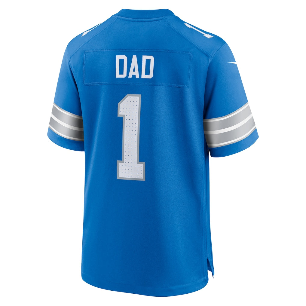 CAdoa D.Lions #1 Dad Blue Game Jersey