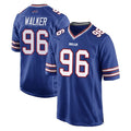 B.Bills #96 Deone Walker Player Royal Home Game CAdoa Stitched Jerseys