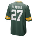 CAdoa GB.Packers #27 Kitan Oladapo Green Game Jersey