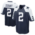 D.Cowboys #2 Cobie Durant Player Navy-White Alternate Home Game CAdoa Stitched Jerseys