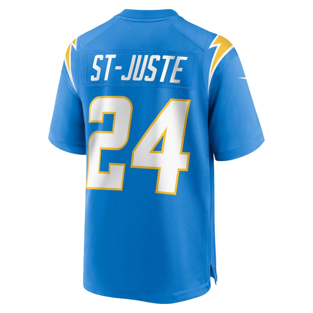 CAdoa LA.Chargers #24 Benjamin St-Juste Powder Blue Team Game Jersey