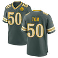 GB.Packers #50 Zach Tom Player Green 2026 Rivalries Collection Home Game CAdoa Stitched Jerseys