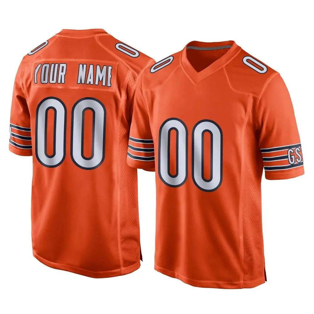 Custom C.Bears Orange Home Game Any Name & Numbers CAdoa Stitched Jerseys