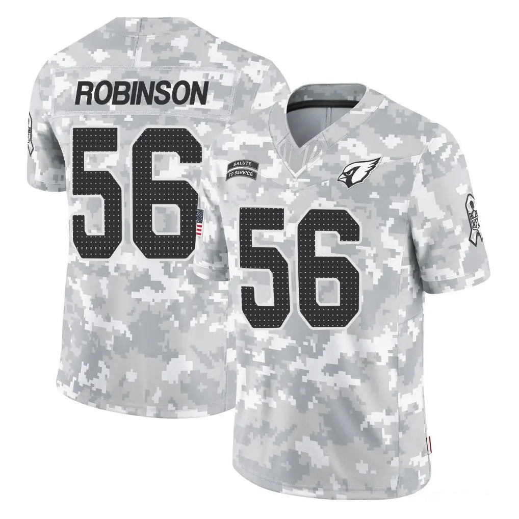 A.Cardinals #56 Darius Robinson Player Arctic Camo Limited Salute To Service Home Game CAdoa Stitched Jerseys