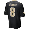 CAdoa NO.Saints #8 Archie Manning Black Game Retired Player Jersey