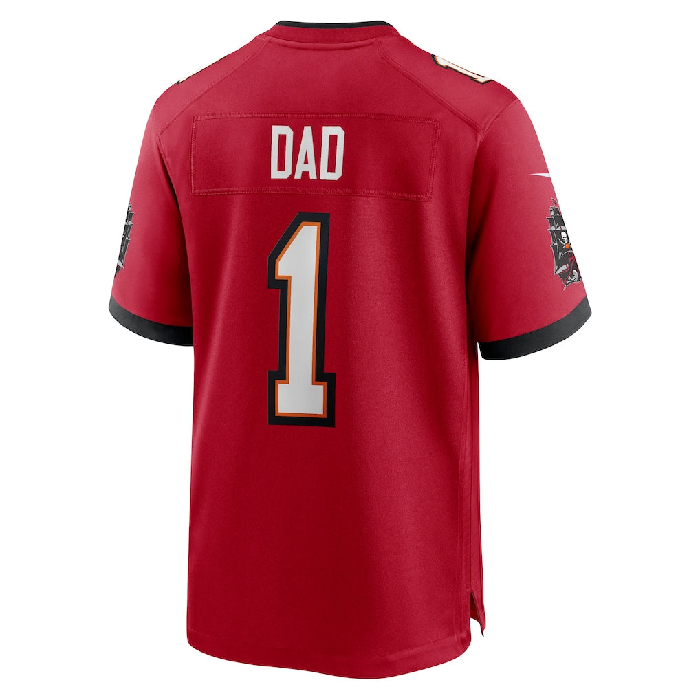 CAdoa TB.Buccaneers #1 Dad Red Game Jersey