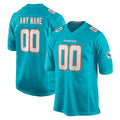 Custom M.Dolphins Aqua Home Game Any Name & Numbers CAdoa Stitched Jerseys