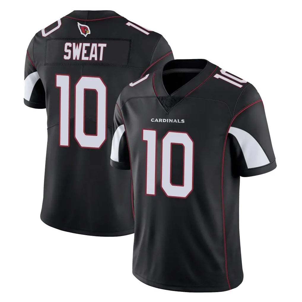 A.Cardinals #10 Josh Sweat Player Black Vapor Limited Home Game CAdoa Stitched Jerseys