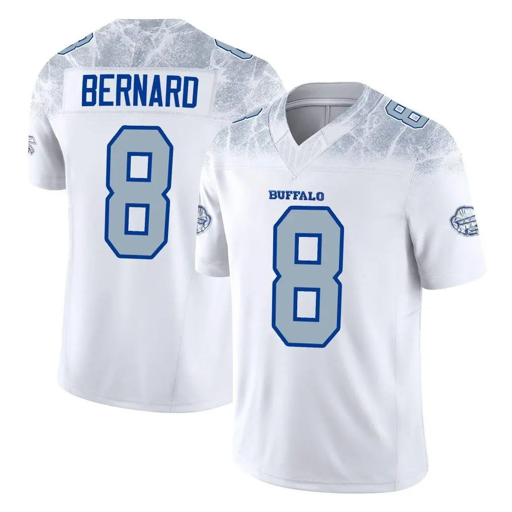 B.Bills #8 Terrel Bernard Player White Rivalries Collection Limited Game CAdoa Stitched Jerseys