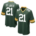 GB.Packers #21 Benjamin St-Juste Player Green Home Game CAdoa Stitched Jerseys