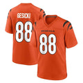 C.Bengals #88 Mike Gesicki Player Orange Home Game CAdoa Stitched Jerseys