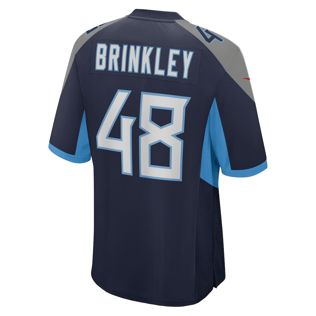 CAdoa T.Titans #48 Beau Brinkley Navy Game Jersey