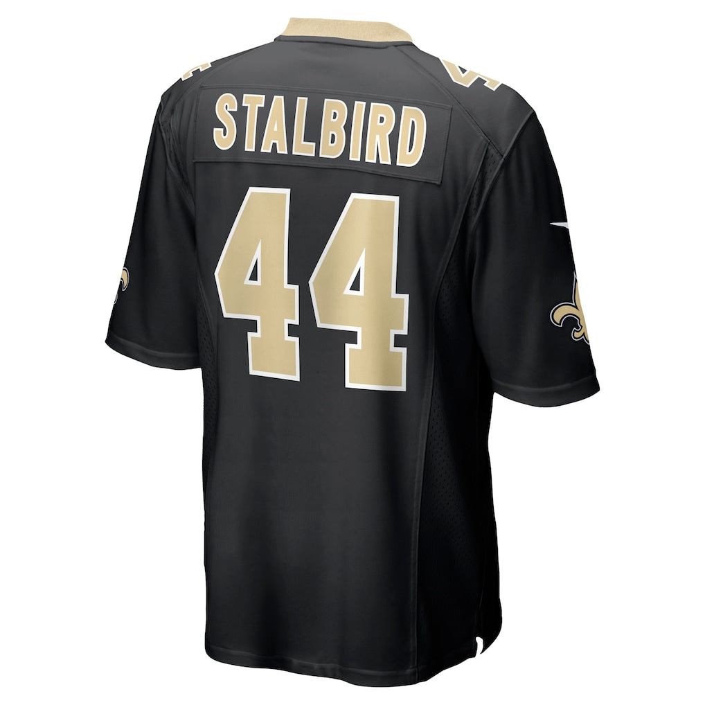 CAdoa NO.Saints #44 Isaiah Stalbird Black Team Game Jersey