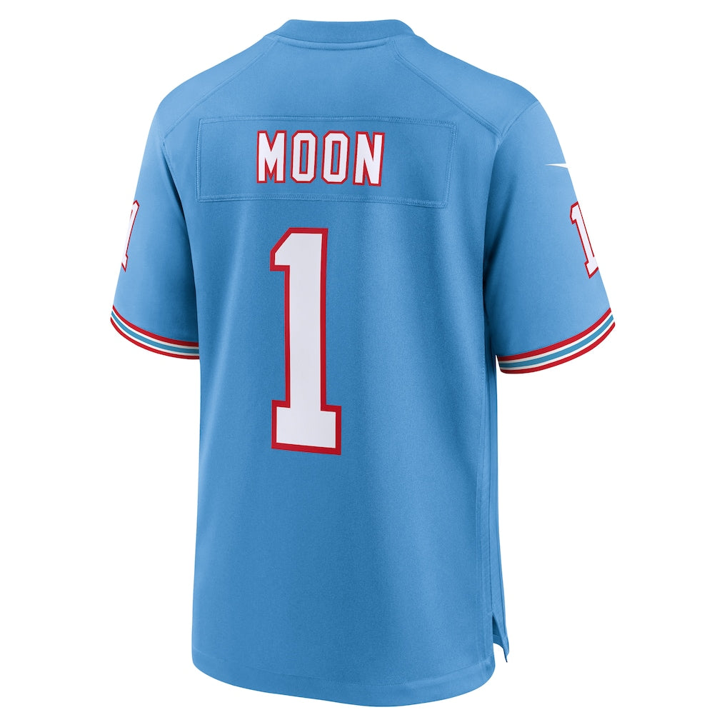 CAdoa T.Titans #1 Warren Moon Light Blue Retired Player Alternate Game Jersey